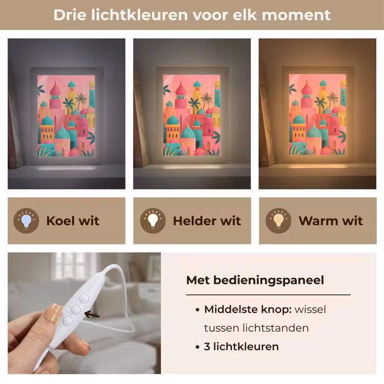 Tafellamp - Kleurrijk - Palmbomen - Islamitisch — 6