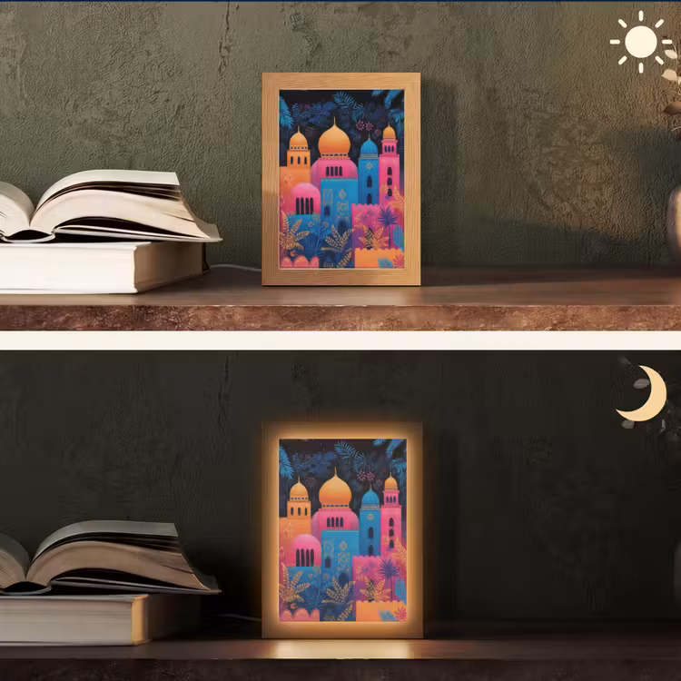 Tafellamp - Kleurrijk - Stad - Nacht - Islamitisch — 5