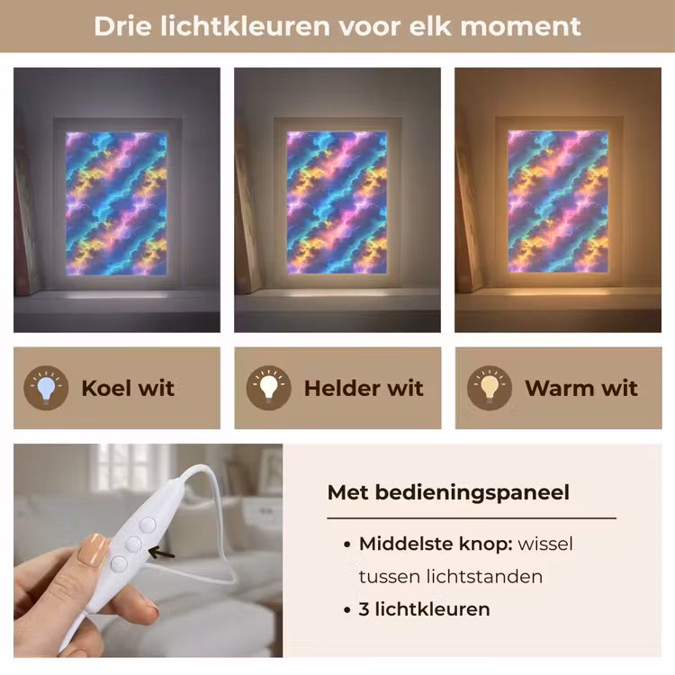 Tafellamp - Storm - Bliksem - Regenboog — 6
