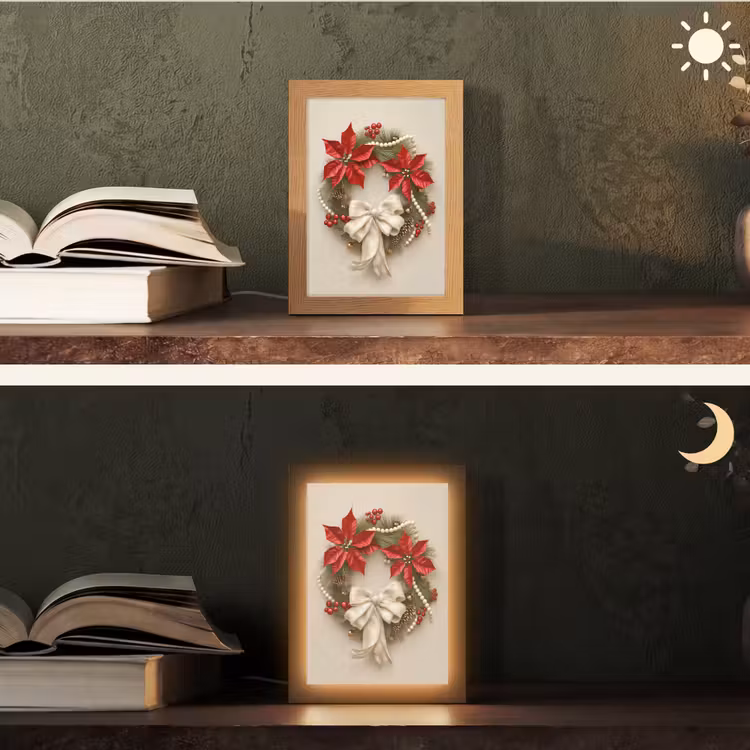 Tafellamp - Deurkrans - Strik - Kerst - Rood - Groen — 5