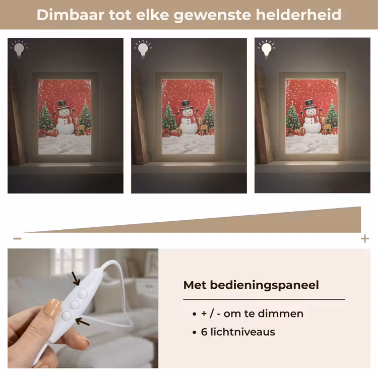 Tafellamp - Feestvreugde - Winterbos - Kleurrijk — 8