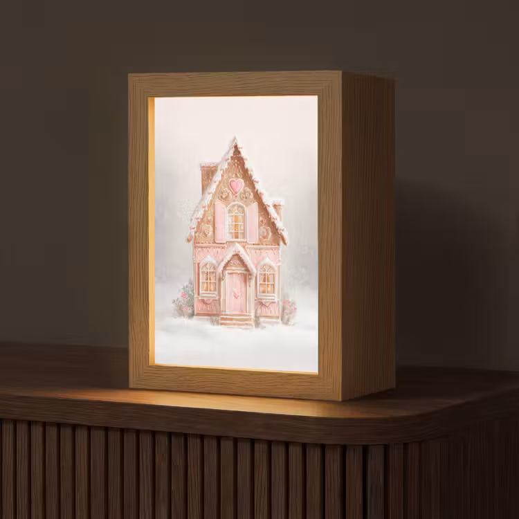 Tafellamp - Huisje - Suiker - Pastel — 1