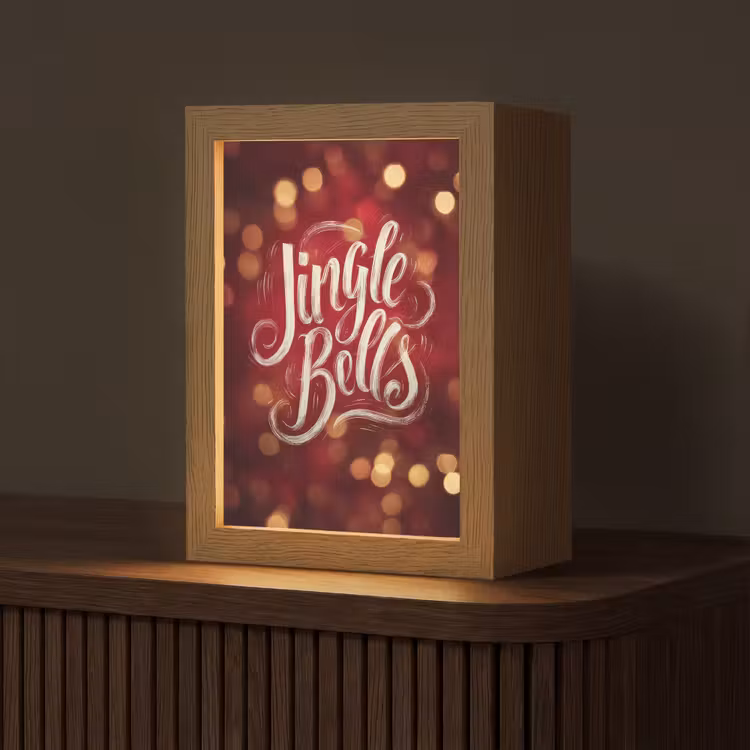 Tafellamp - Jingle - Bells - Kerst - Rood — 1