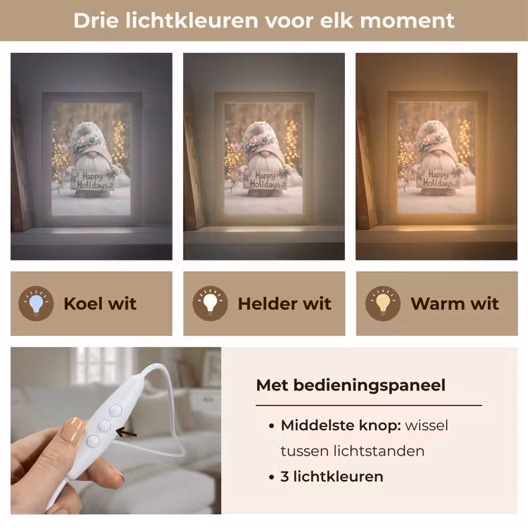 Tafellamp - Kerst - Gnome - Bord - Kleurrijk — 6