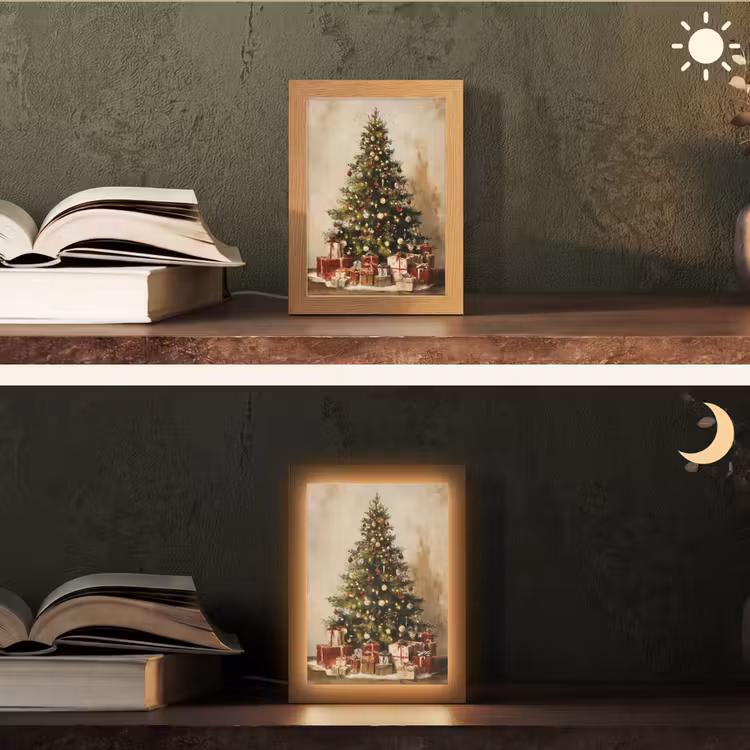 Tafellamp - Kerstboom - Versierd - Kleurrijk — 5
