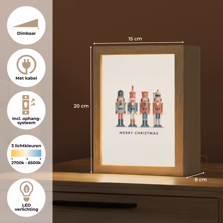 Tafellamp - Notenkrakers - Minimalistisch - Kerst - Beige — 7