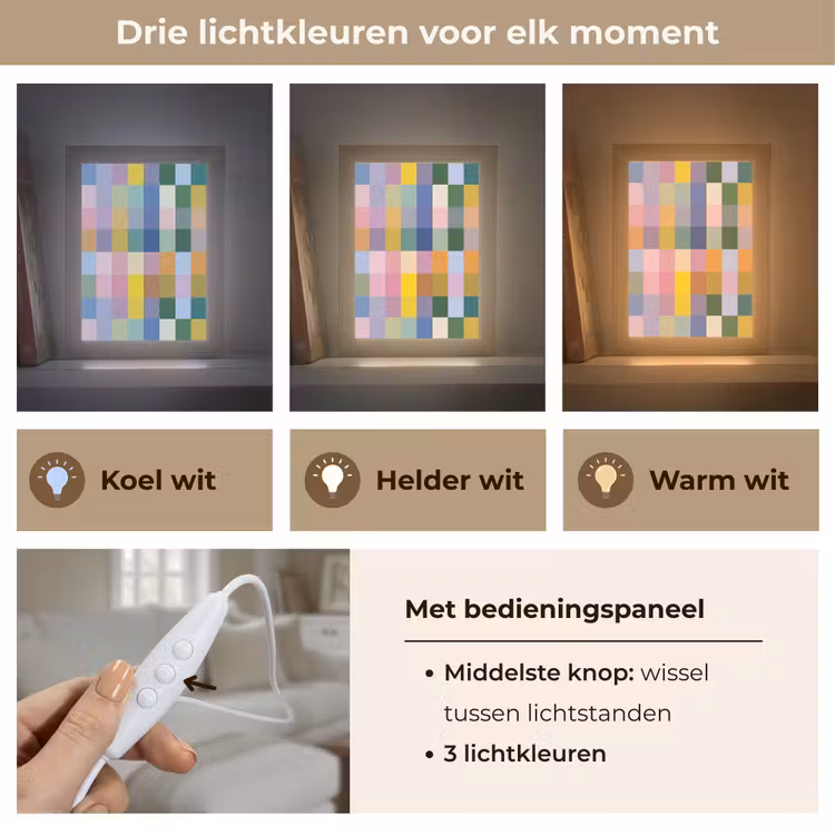 Tafellamp - Blokken - Patroon - Gekleurd — 6