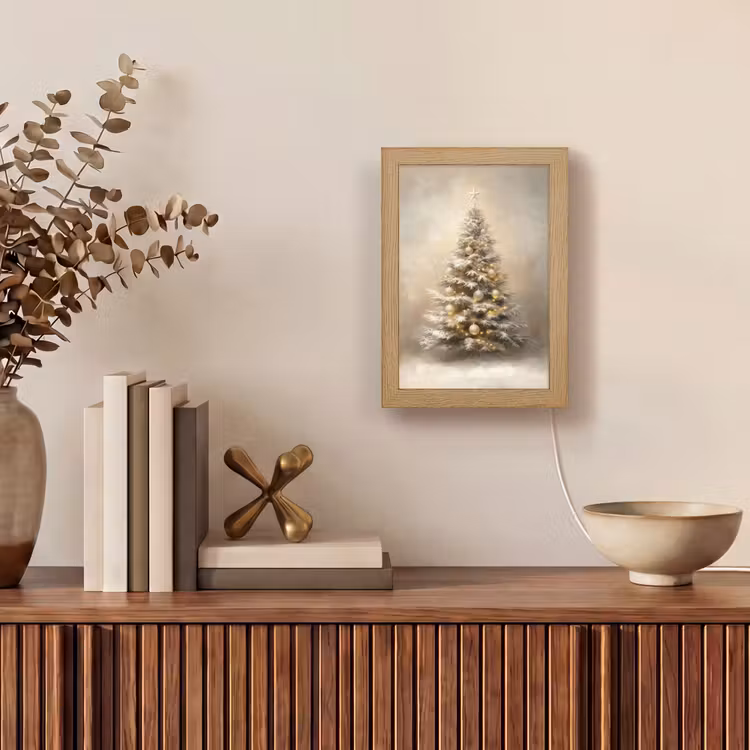 Tafellamp - Kerst - kerstboom - Sneeuw - Art — 4