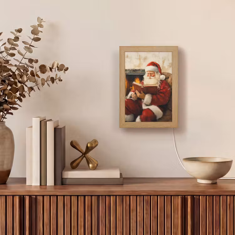 Tafellamp - Kerst - Kerstman - Winter - Open Haard — 4