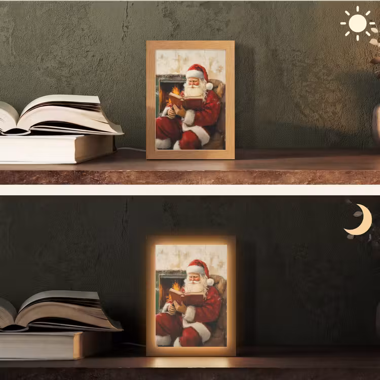 Tafellamp - Kerst - Kerstman - Winter - Open Haard — 5