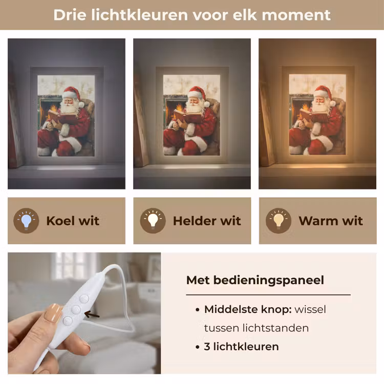 Tafellamp - Kerst - Kerstman - Winter - Open Haard — 6