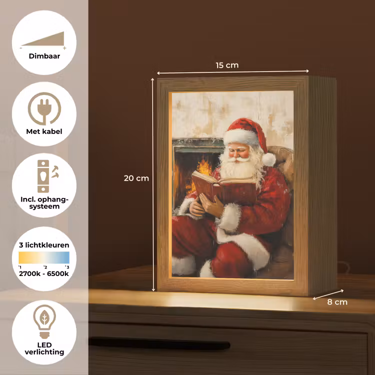 Tafellamp - Kerst - Kerstman - Winter - Open Haard — 7