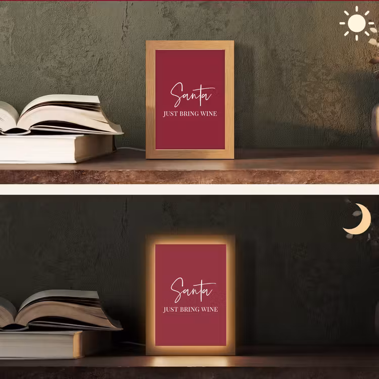 Tafellamp - Santa - Wine - Rood - Kerst - Kerstman — 5