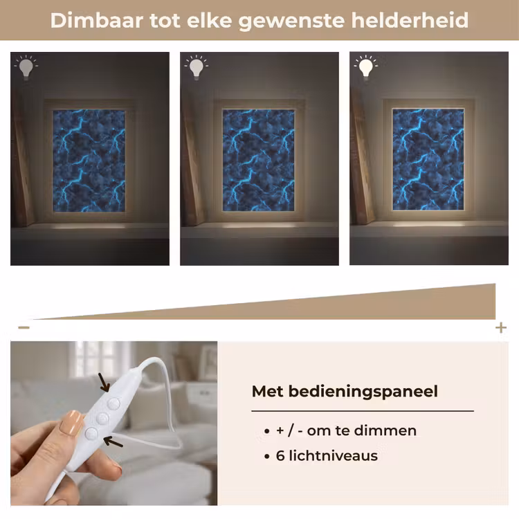 Tafellamp - Donker - Blauw - Bliksem — 8
