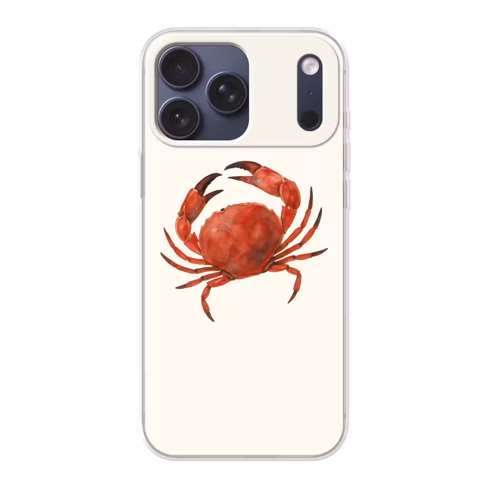 Telefoonhoesje Softcase - Krab - Felrood - Poten — 1