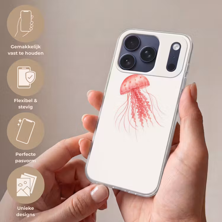 Telefoonhoesje Softcase - Kwal - Tentakels - Roze — 4