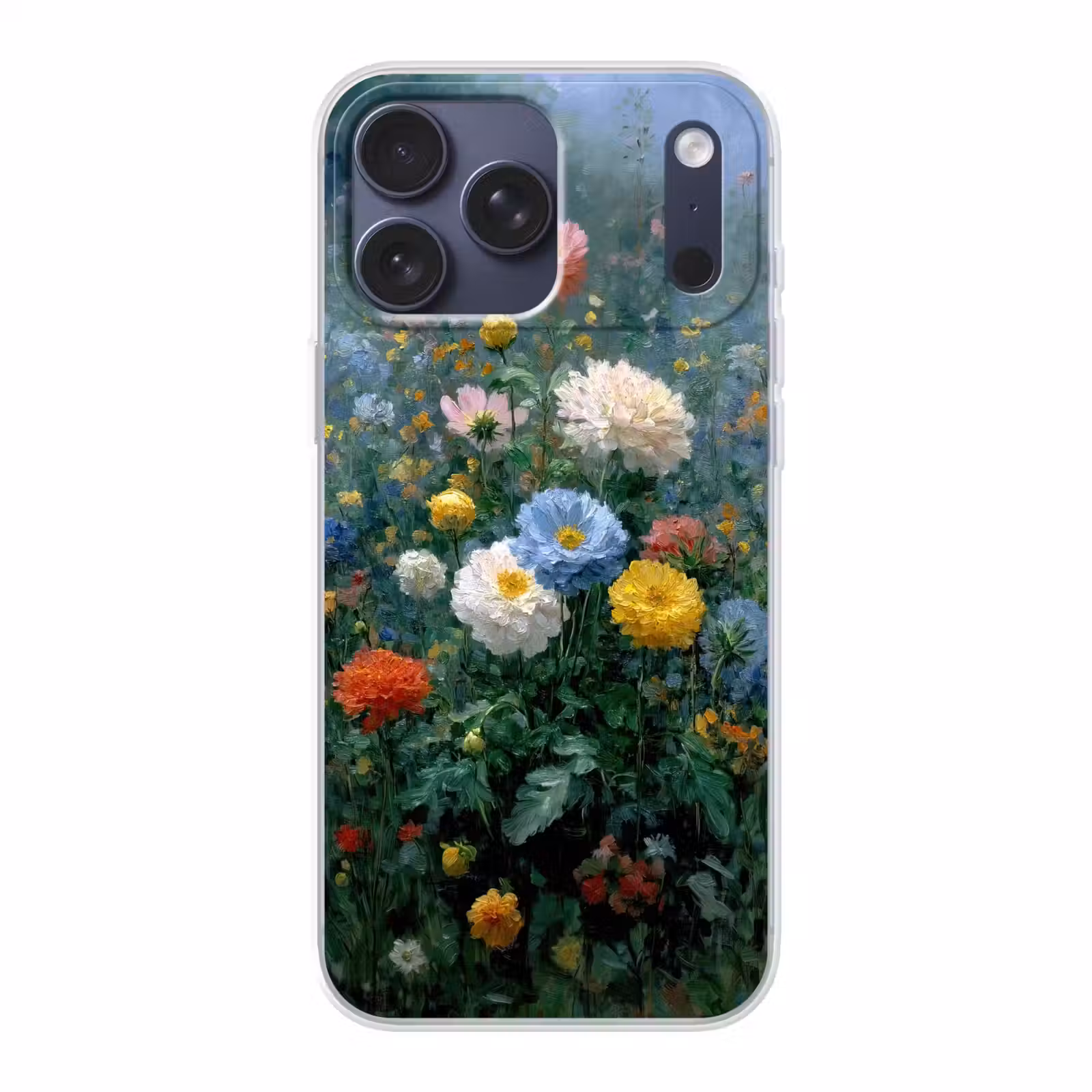 Telefoonhoesje Softcase - Close-up - Veld - Bloemen - Kleurrijk — 1