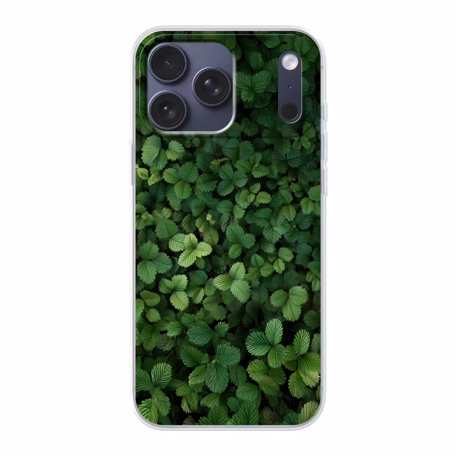 Telefoonhoesje Softcase - Groen - Bladeren - Kartel - Zonlicht — 1