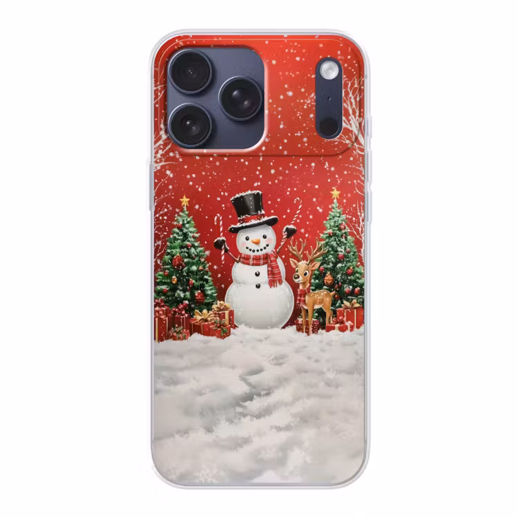 Telefoonhoesje Softcase - Feestvreugde - Winterbos - Kleurrijk — 1