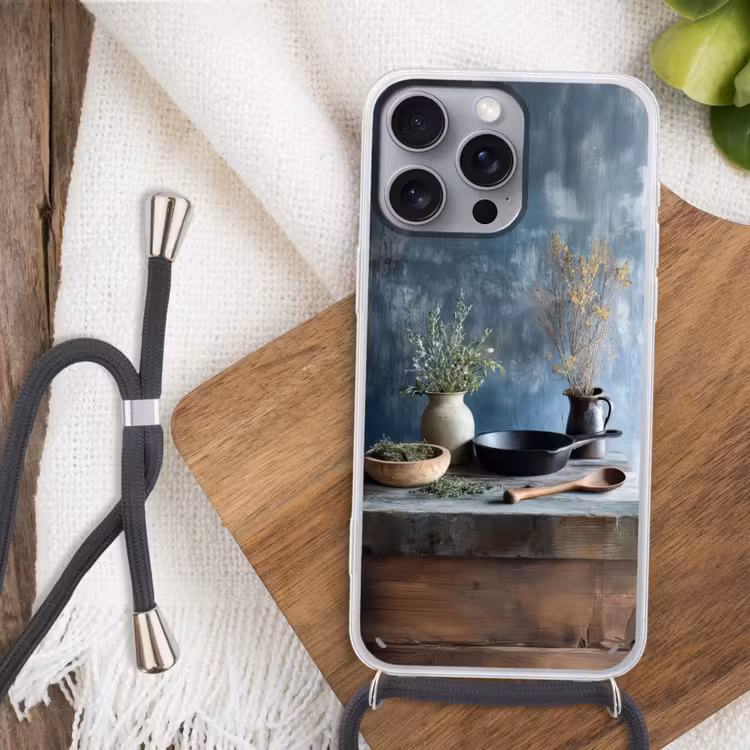 Telefoonhoesje met koord - Pan - Kruiden - Schilderachtig — 3