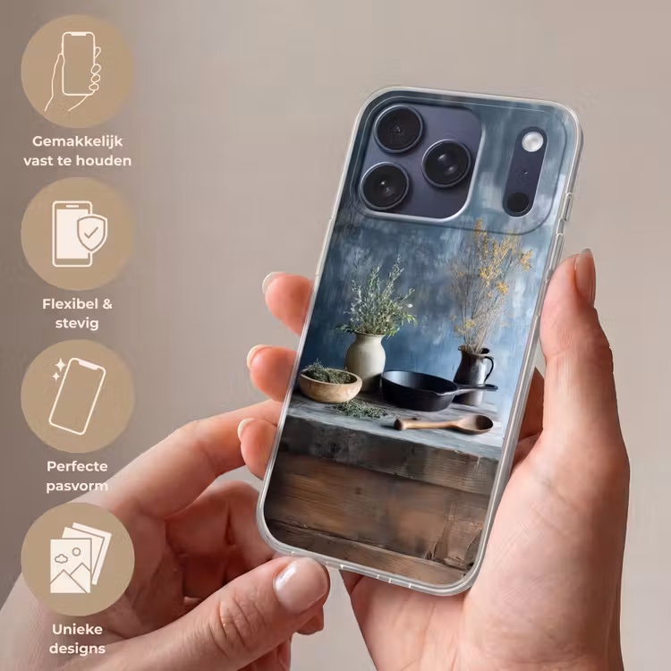 Telefoonhoesje Softcase - Pan - Kruiden - Schilderachtig — 4