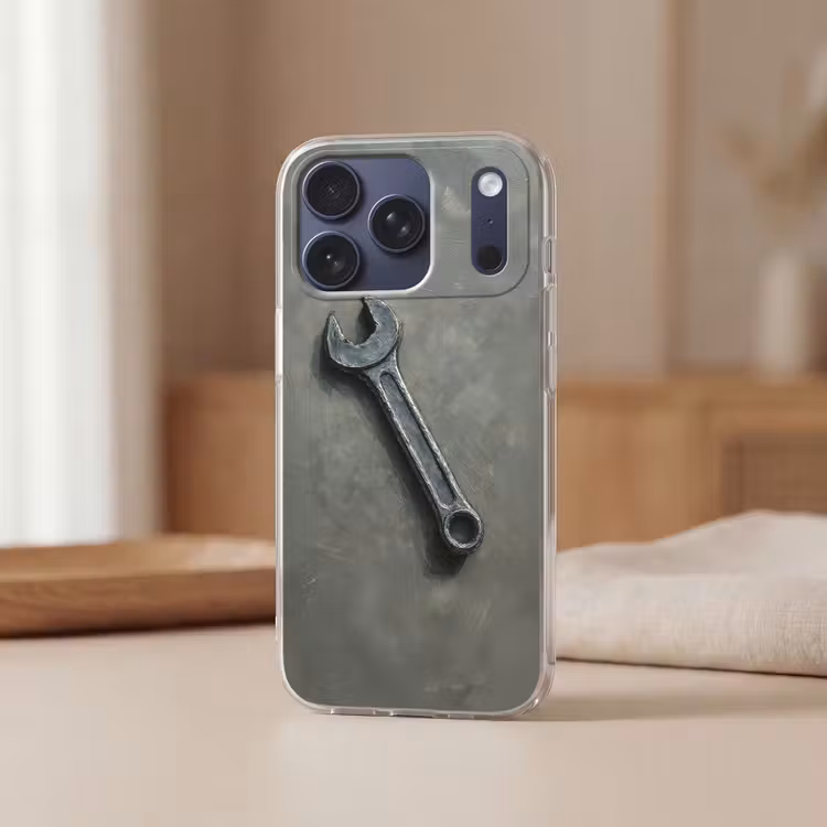 Telefoonhoesje Softcase - Steeksleutel - Schilderij - Gereedschap - Verf — 3