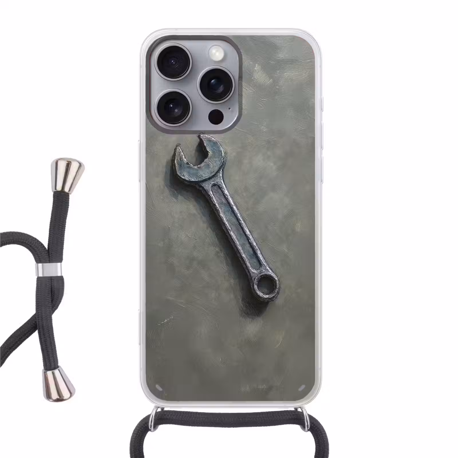Telefoonhoesje met koord - Steeksleutel - Schilderij - Gereedschap - Verf — 1
