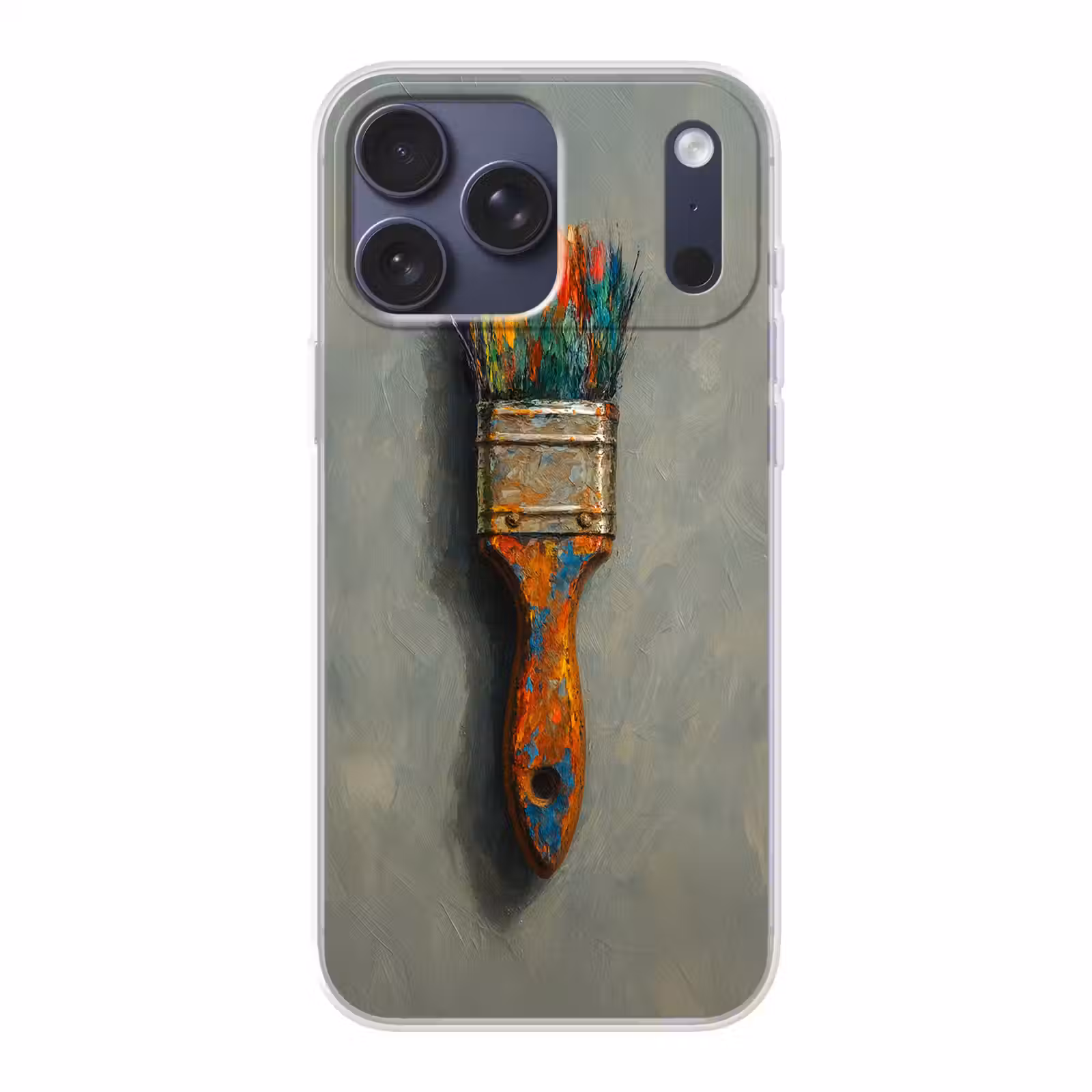 Telefoonhoesje Softcase - Verf - Kwast - Schilderij — 1
