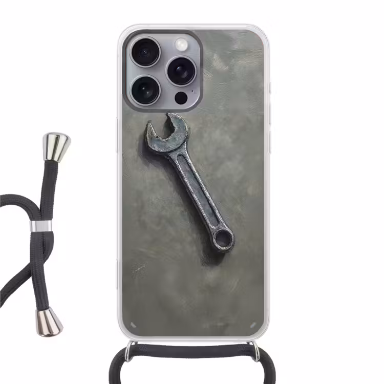 Telefoonhoesje met koord - Steeksleutel - Schilderij - Gereedschap - Verf — 1