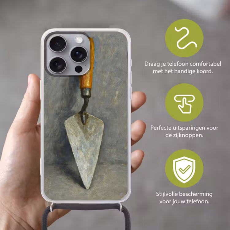 Telefoonhoesje met koord - Troffel - Verf - Gereedschap — 4