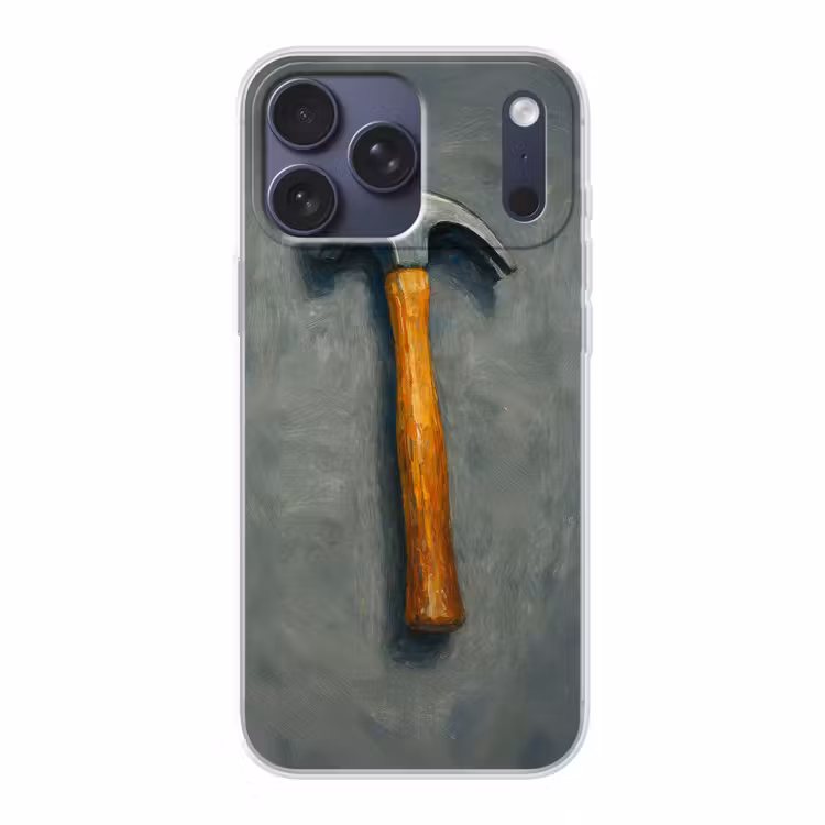 Telefoonhoesje Softcase - Hamer - Schilderij - Gereedschap — 1