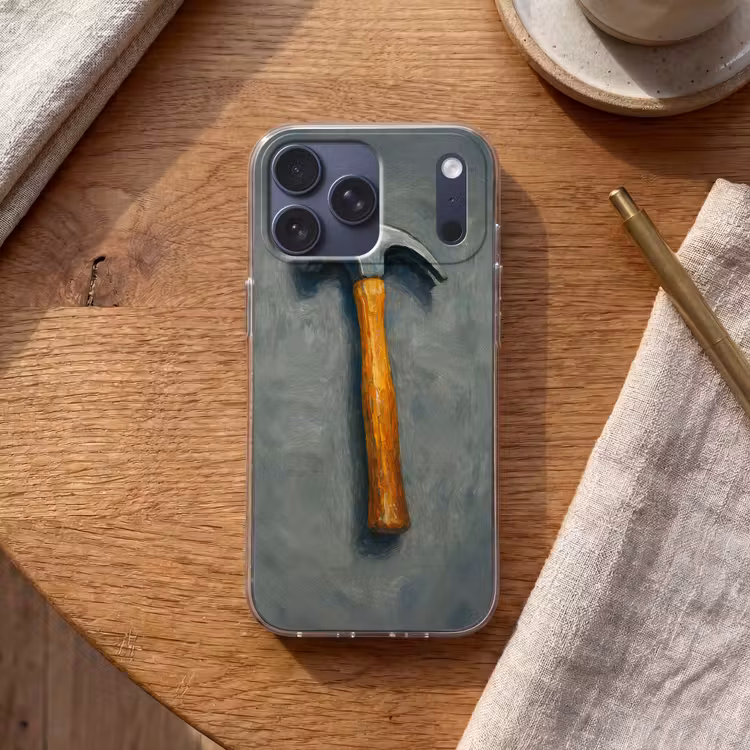 Telefoonhoesje Softcase - Hamer - Schilderij - Gereedschap — 2