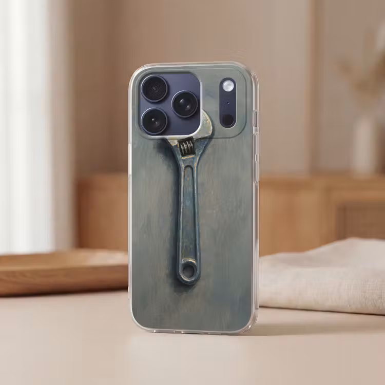 Telefoonhoesje Softcase - Moersleutel - Gereedschap - Verf — 3