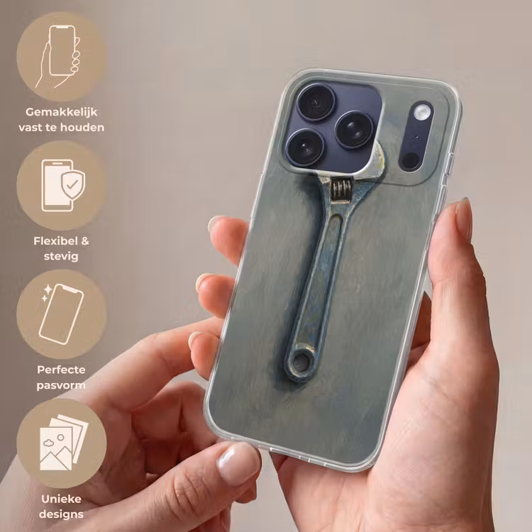 Telefoonhoesje Softcase - Moersleutel - Gereedschap - Verf — 4