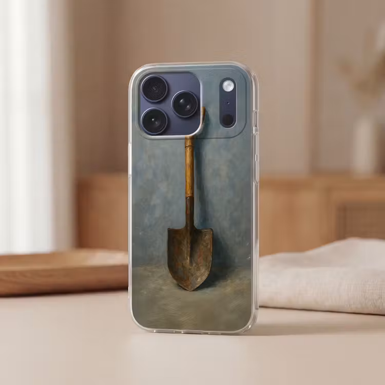 Telefoonhoesje Softcase - Schep - Gereedschap - Schilderij — 3