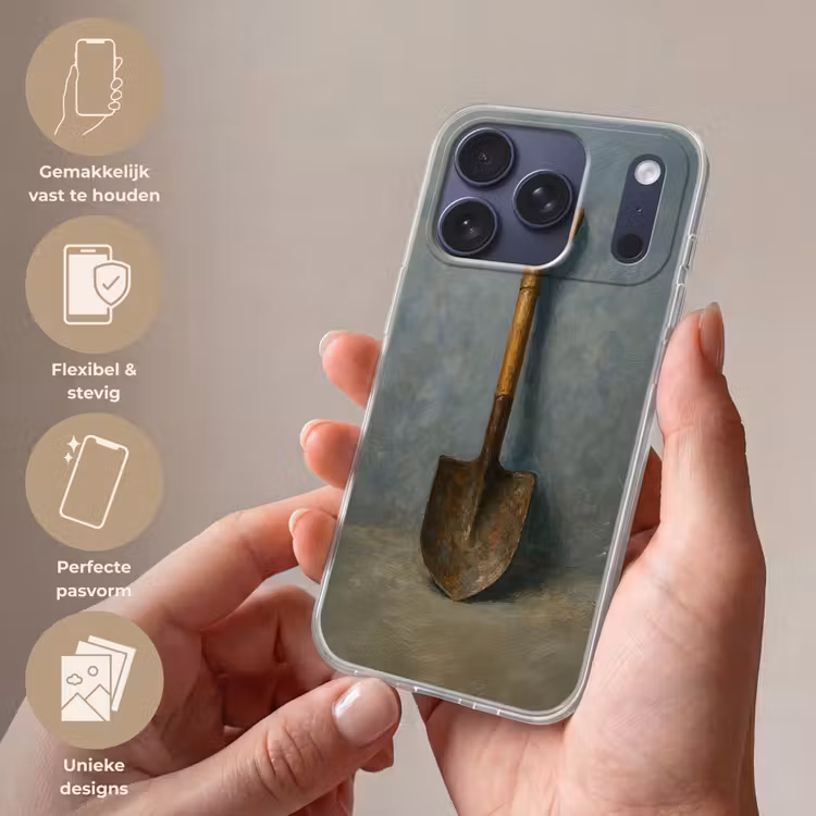 Telefoonhoesje Softcase - Schep - Gereedschap - Schilderij — 4