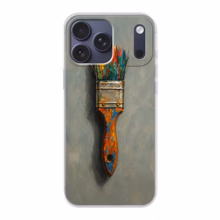 Telefoonhoesje Softcase - Verf - Kwast - Schilderij — 1