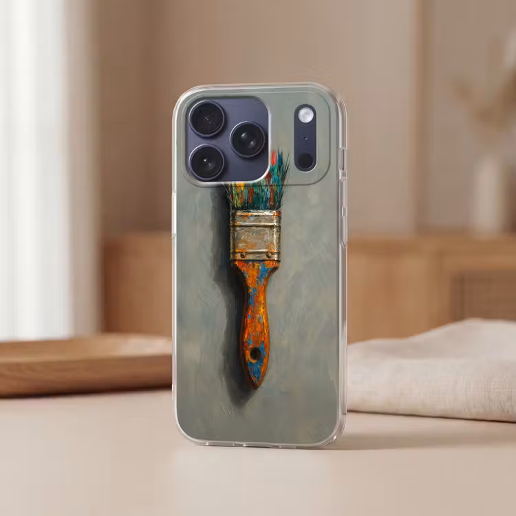 Telefoonhoesje Softcase - Verf - Kwast - Schilderij — 3