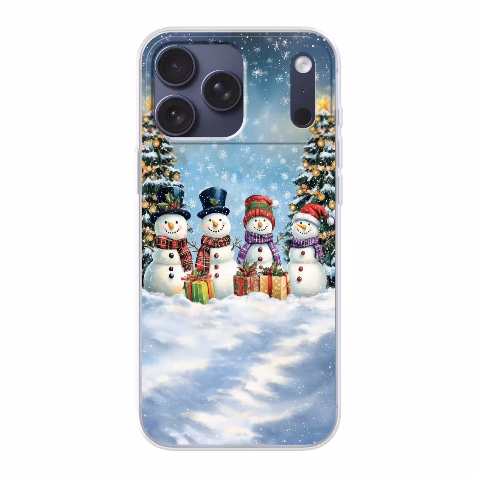 Telefoonhoesje Softcase - Vrolijk - Sneeuw - Kleurrijk — 1