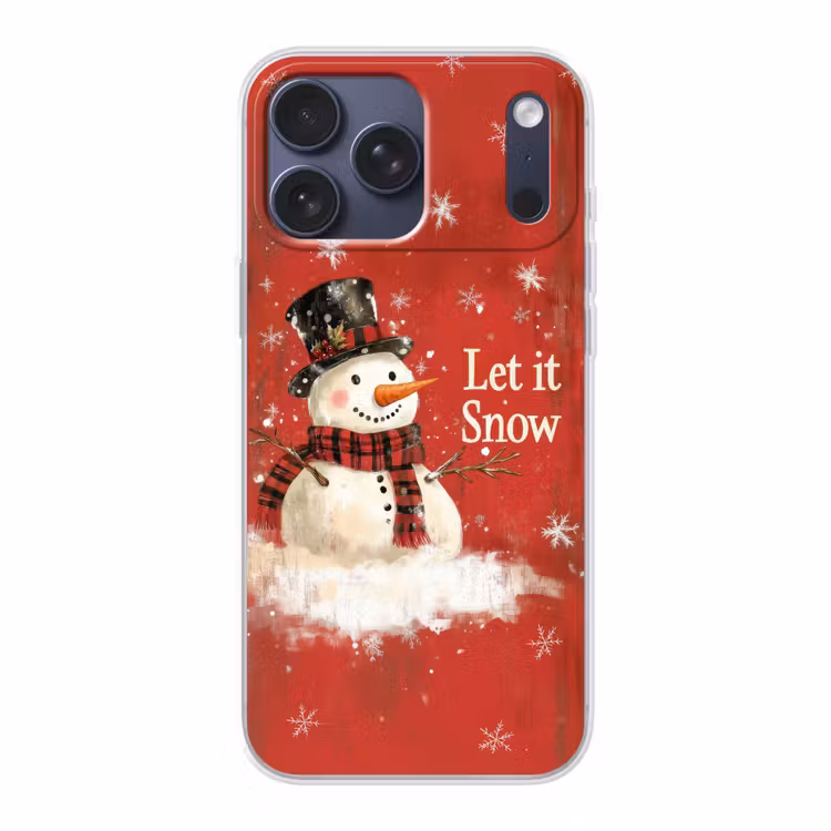 Telefoonhoesje Softcase - Sneeuwpret - Winter - Sneeuwpop — 1