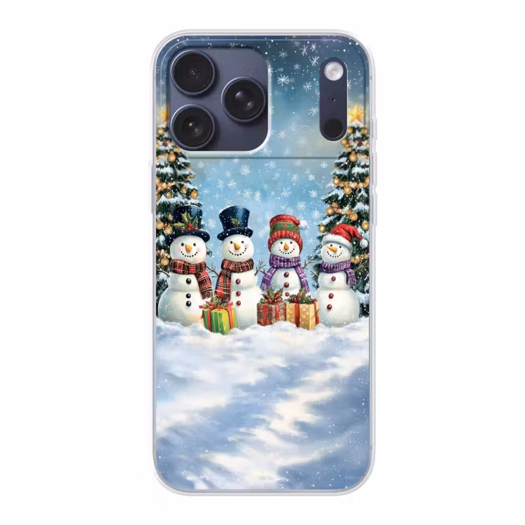 Telefoonhoesje Softcase - Vrolijk - Sneeuw - Kleurrijk — 1