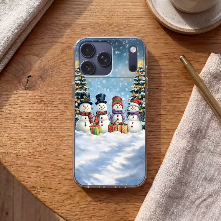 Telefoonhoesje Softcase - Vrolijk - Sneeuw - Kleurrijk — 2