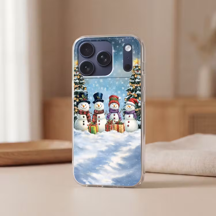 Telefoonhoesje Softcase - Vrolijk - Sneeuw - Kleurrijk — 3