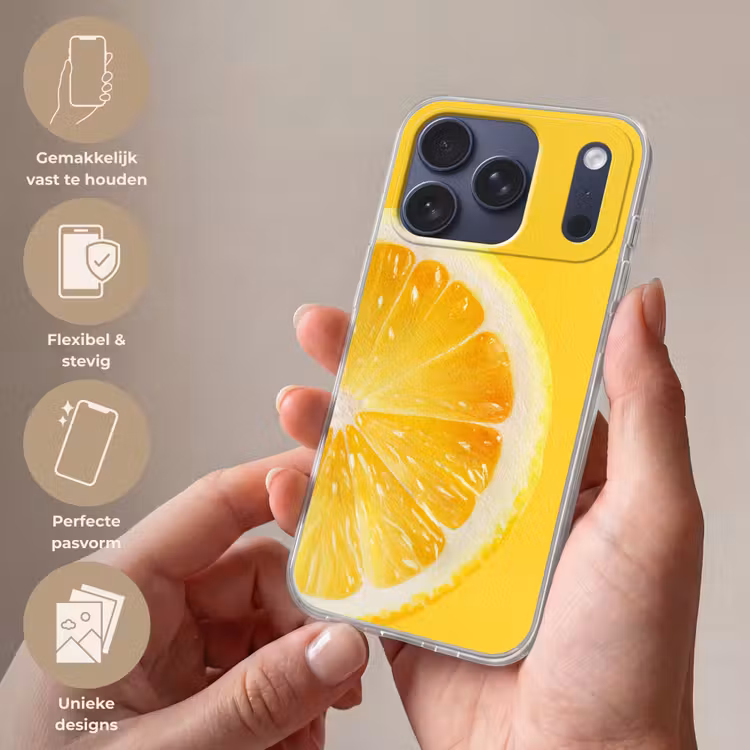 Telefoonhoesje Softcase - Citroen - Geel - Zonnig — 4