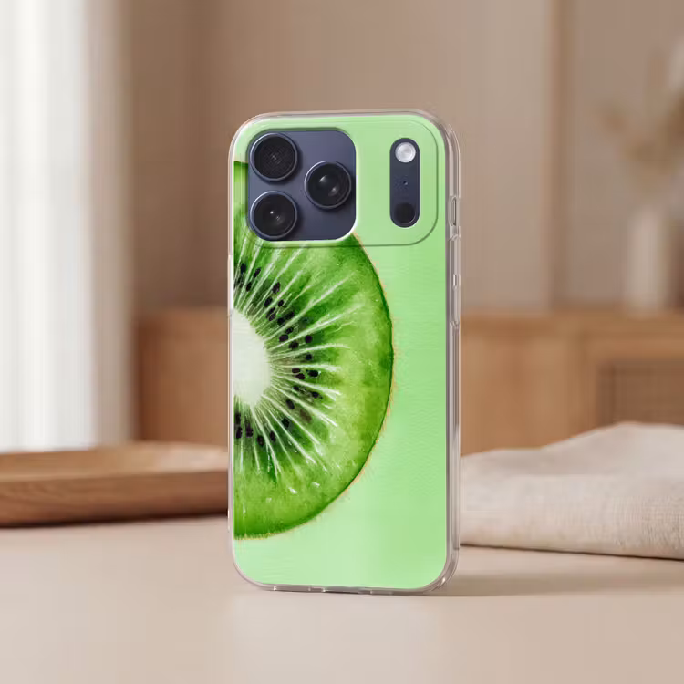 Telefoonhoesje Softcase - Kiwi - Groen - Fris — 3