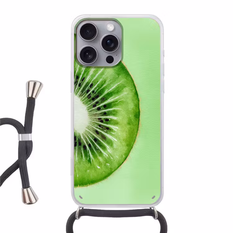 Telefoonhoesje met koord - Kiwi - Groen - Fris — 1