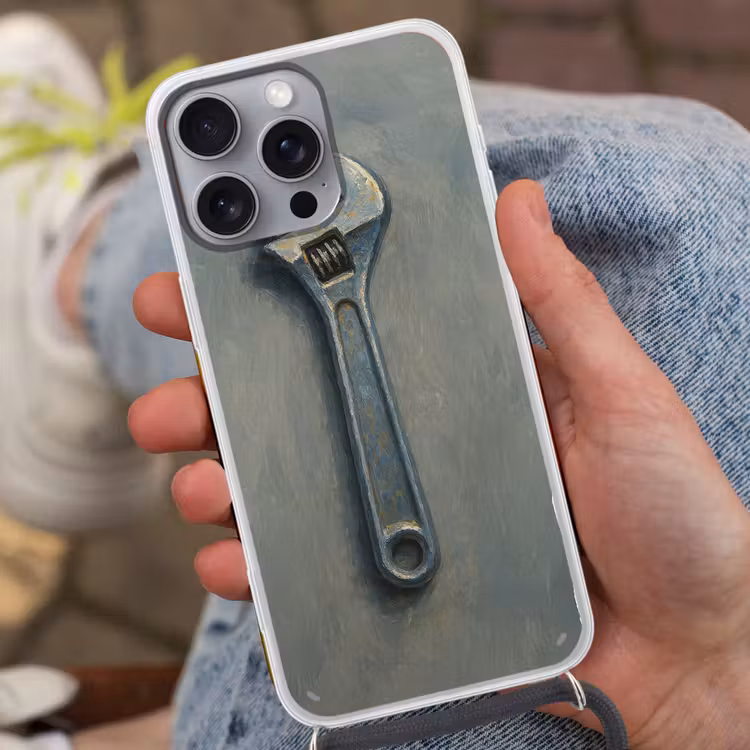Telefoonhoesje met koord - Moersleutel - Gereedschap - Verf — 2
