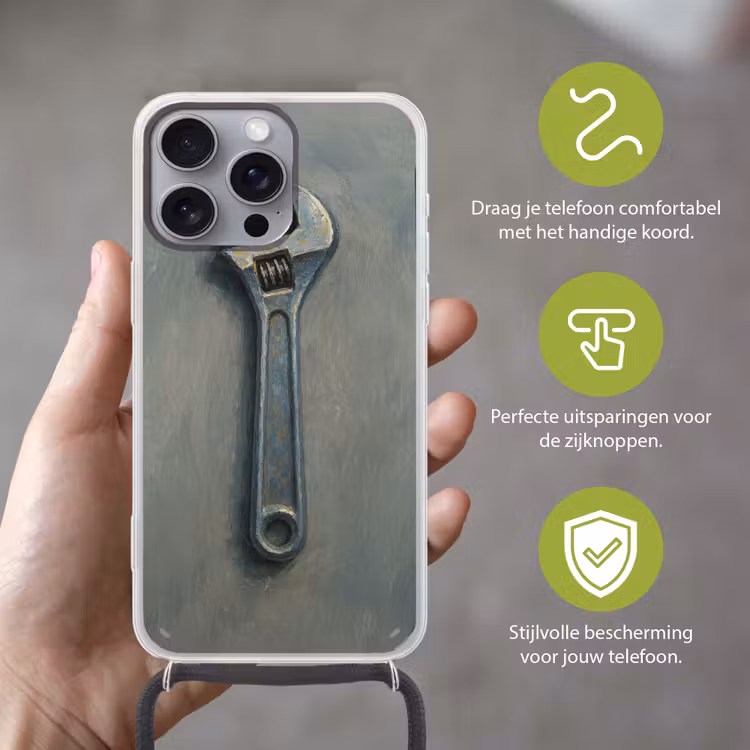 Telefoonhoesje met koord - Moersleutel - Gereedschap - Verf — 4
