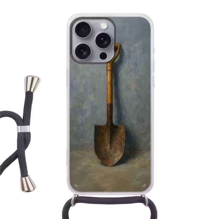 Telefoonhoesje met koord - Schep - Gereedschap - Schilderij — 1