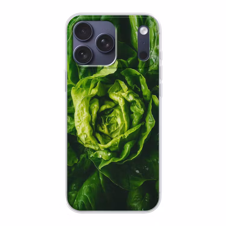 Telefoonhoesje Softcase - Groente - Sla - Groen — 1